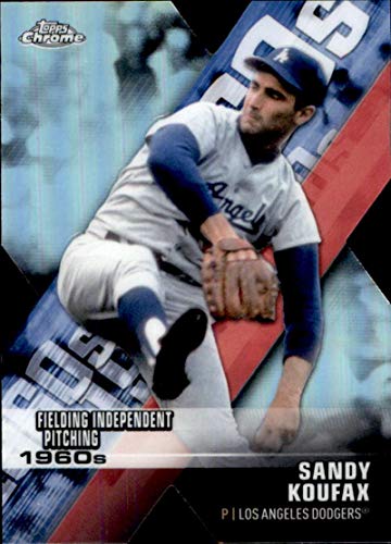 2020 Topps Chrome Decade of Dominance Die-Cut Refractors DOD-8 Sandy Koufax Los Angeles Dodgers Baseball Card NM-MT