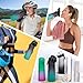 rericonq Air Water Bottle with 7Pcs Flavor Pods 26.3Oz Scent Water Bottle Fruit Fragrance Water Bottle,Scent Water Cup,Sports Water Cup Suitable for Outdoor Sports, Blue+Green