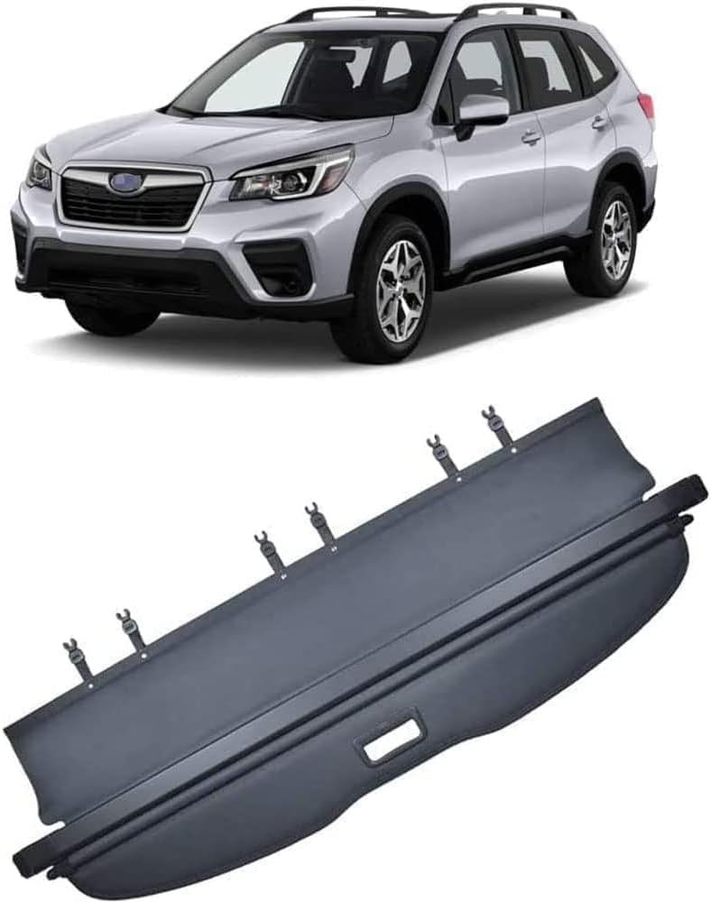 liufangfc Retractable Cargo Cover for Subaru Forester 2019, Waterproof Boot Privacy Parcel Shelf - Easy No-Drill Install