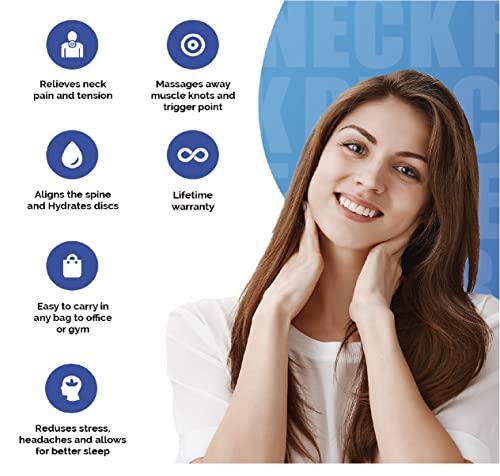 Women's Neck Rescue Massager For Pain Relief Deep Tissue, Reaches Small Neck Muscles Other Massagers Cannot, Unique Trigger Point Massager Comfortably Relieves Muscle Tension, Trigger Points, Headache #TOP5