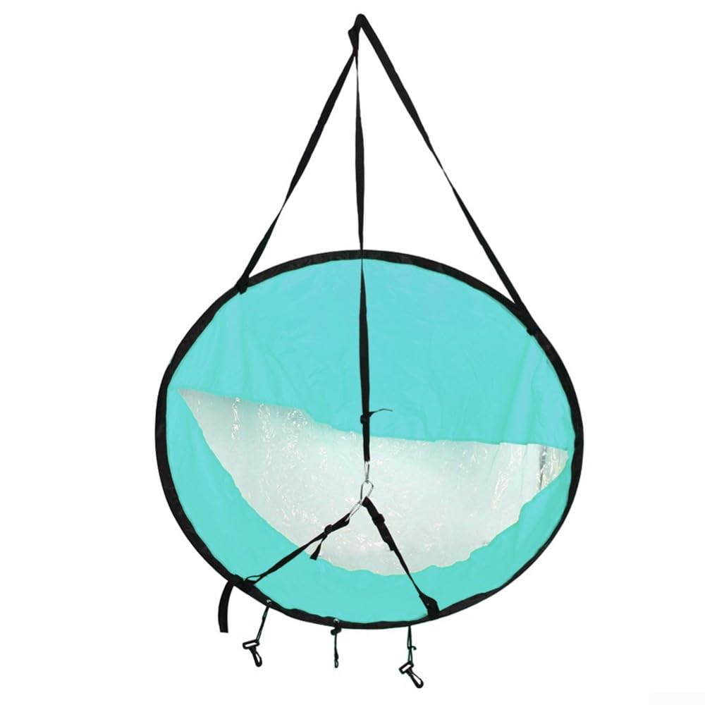 NIKJEBDF 42 Kayak Wind Sail Paddle Portable Canoes Popup Downwind Sail Kit Kayak Accessories For Inflatable Boats Kayaks Canoes,Light Blue