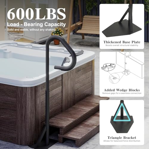 Baranda para spa de aluminio ajustable 44-60 pulg miniatura 6