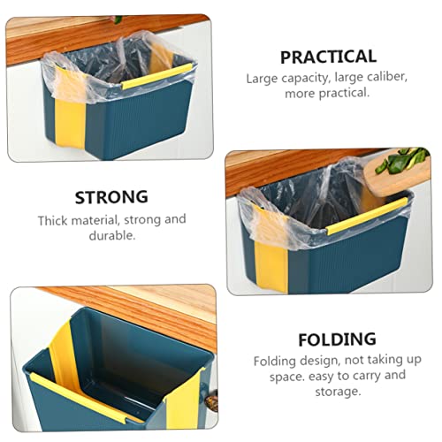 Caneca de basura rectangular colgante ergonómica azul miniatura 3