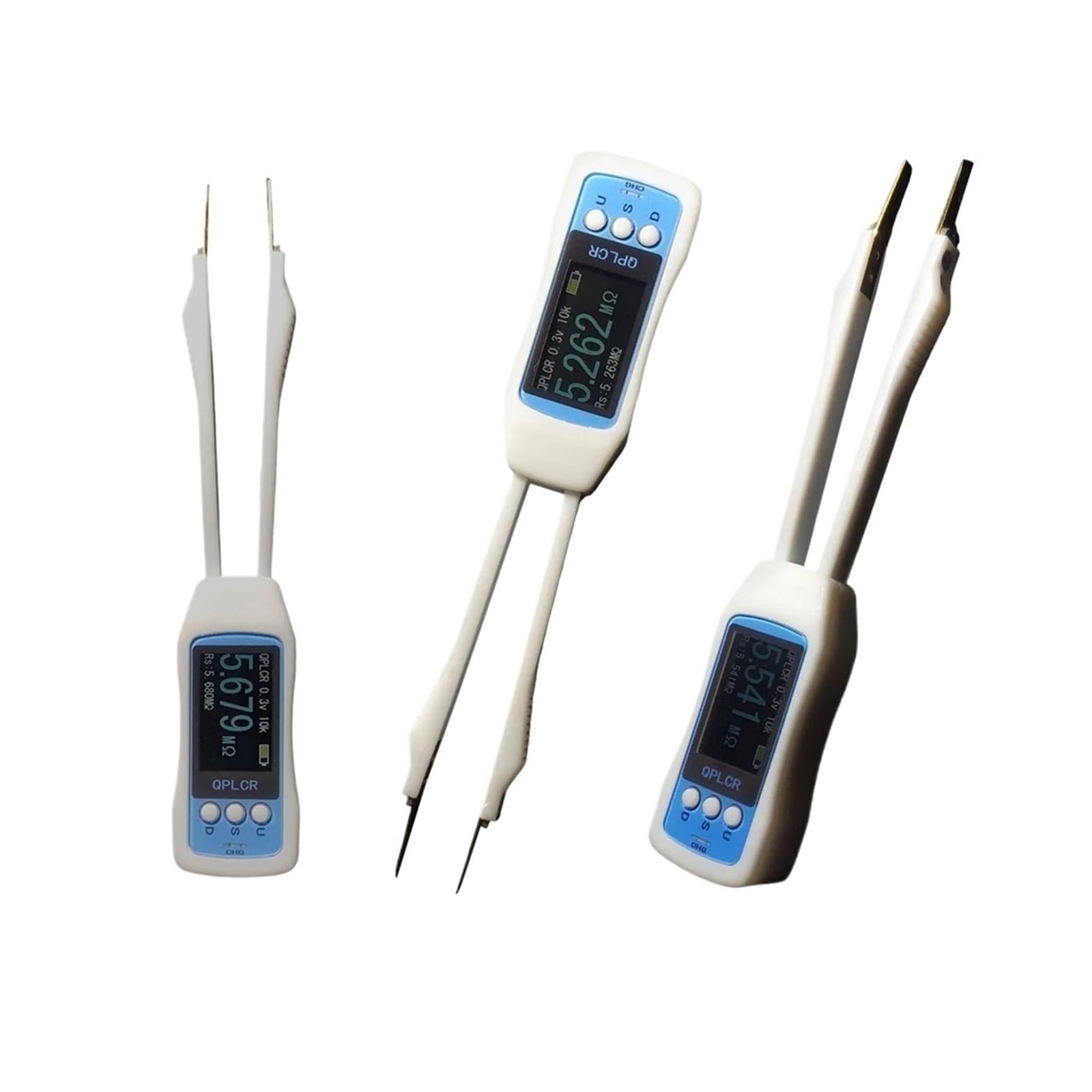 LCR Messgerät, LCR Meter Pinzette Digitale Hochpräzise Smart SMD Pinzette Pinzette Tester Kapazität Induktivität Widerstand Tester