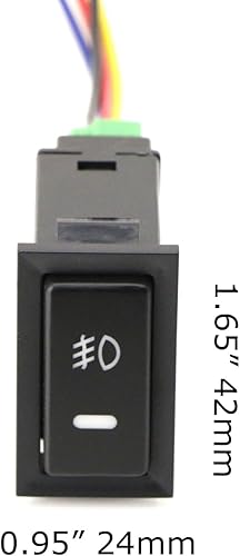 Miniatura 3 de iJDMTOY (1) Interruptor de botón de 4 polos estilo fábrica, de 12V con luces LED, luces indicadoras compatibles con luces antiniebla, DRL, barra de