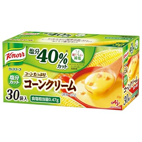 味の素 クノール カップスープ コーンクリーム (塩分カット) (18.9g×30袋)×1箱入×(2ケース)のサムネイル