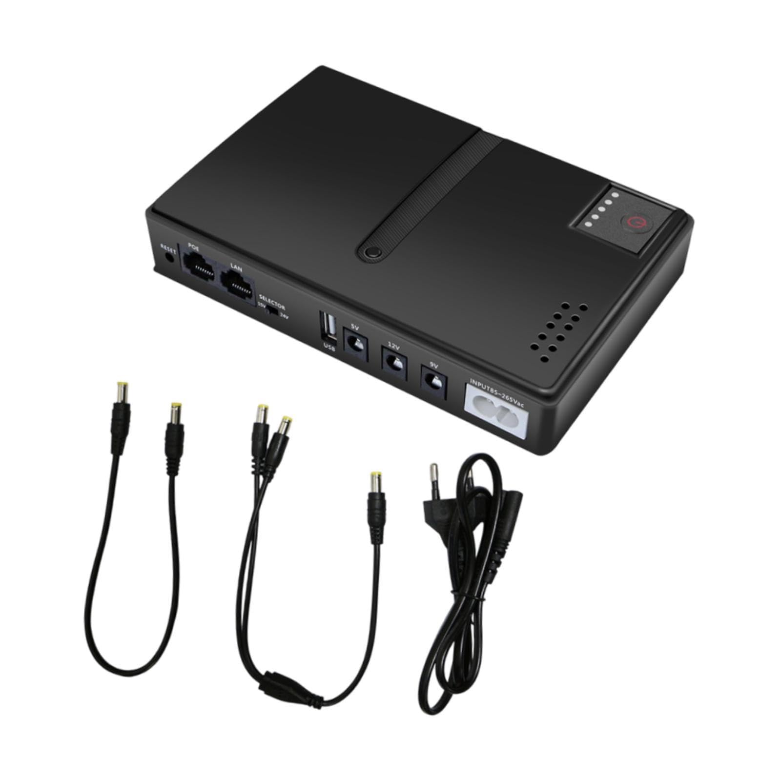 MERISHOPP®Ups Backup Power Adapter Compact DC1018L Ups for Cable Monitors Audio System|Computers/Tablets & Networking | Uninterruptible Power Supplies|1 UPS Backup Power Adapter (EU)-image-34