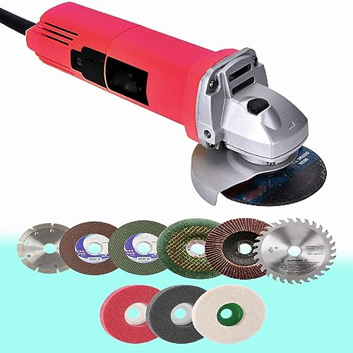 MLD 100mm Electric Handheld Angle grinder machine Corded With 9 Pieces Wheels/Discs for Cutting, Grinding Wood/Metal/Brick/Marble AG9PD10 (4 Inch, 850W, 220V 50Hz, Color-Multi) (B0CFYMTX67) Amazon Price History, Amazon Price Tracker
