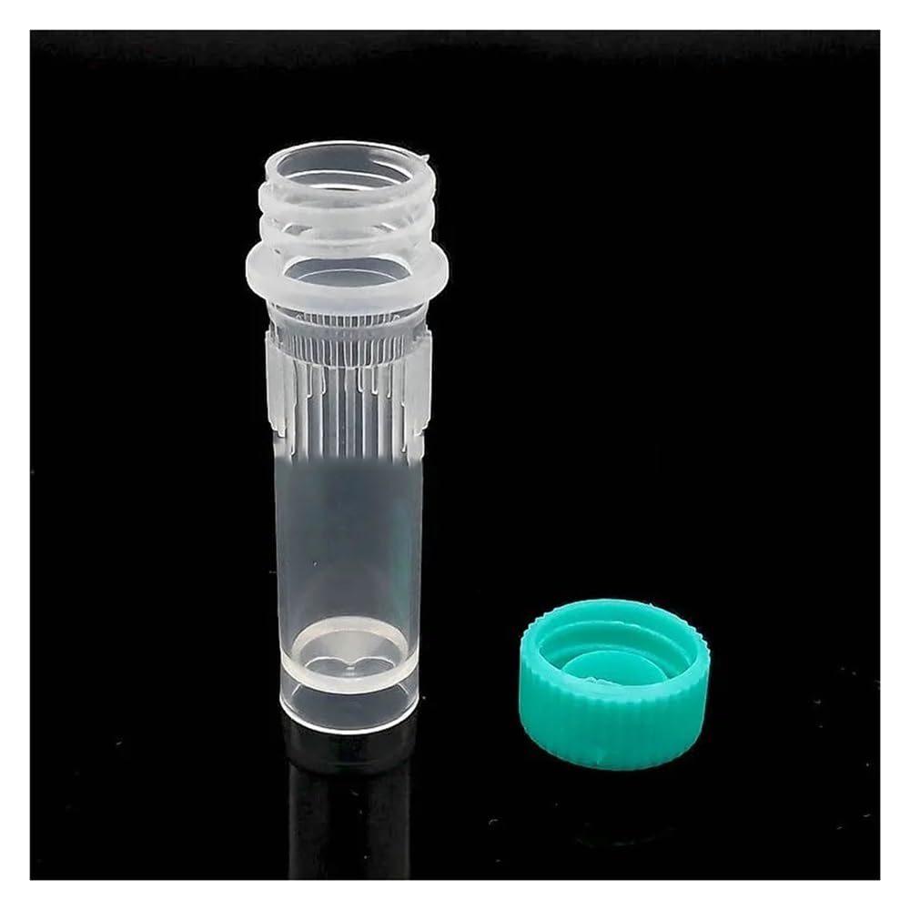 Attrezzature e forniture di laboratorio 500 pezzi/lotto provette da laboratorio 1 ml in PP con guarnizione in silicone, tappo filettato senza scala, fiala for campioni