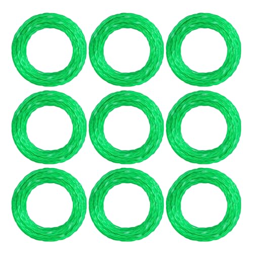Image of THTEN String Trimmer Line 0.095 inch Compatible with Husqvarna 320iL,330LK,430LS,535LS,325iLK,225L,232L,322L,240L,323L,128L String Trimmer,157 Ft Pre-Cut Twisted Line 9 Pack