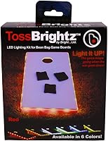 Vista 4 de BrightzBrightz TossBrightz Red Led Cornhole Lights Led Corn Hole Lights Cornhole Led Lights for Hole and Board Corn Hole Board Light Kit Light Up