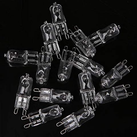 chenpaif Bulb,G9 Halogen Bulb Light Transparent Lamp 25W 230V 2800K Warm White Super Bright Cover