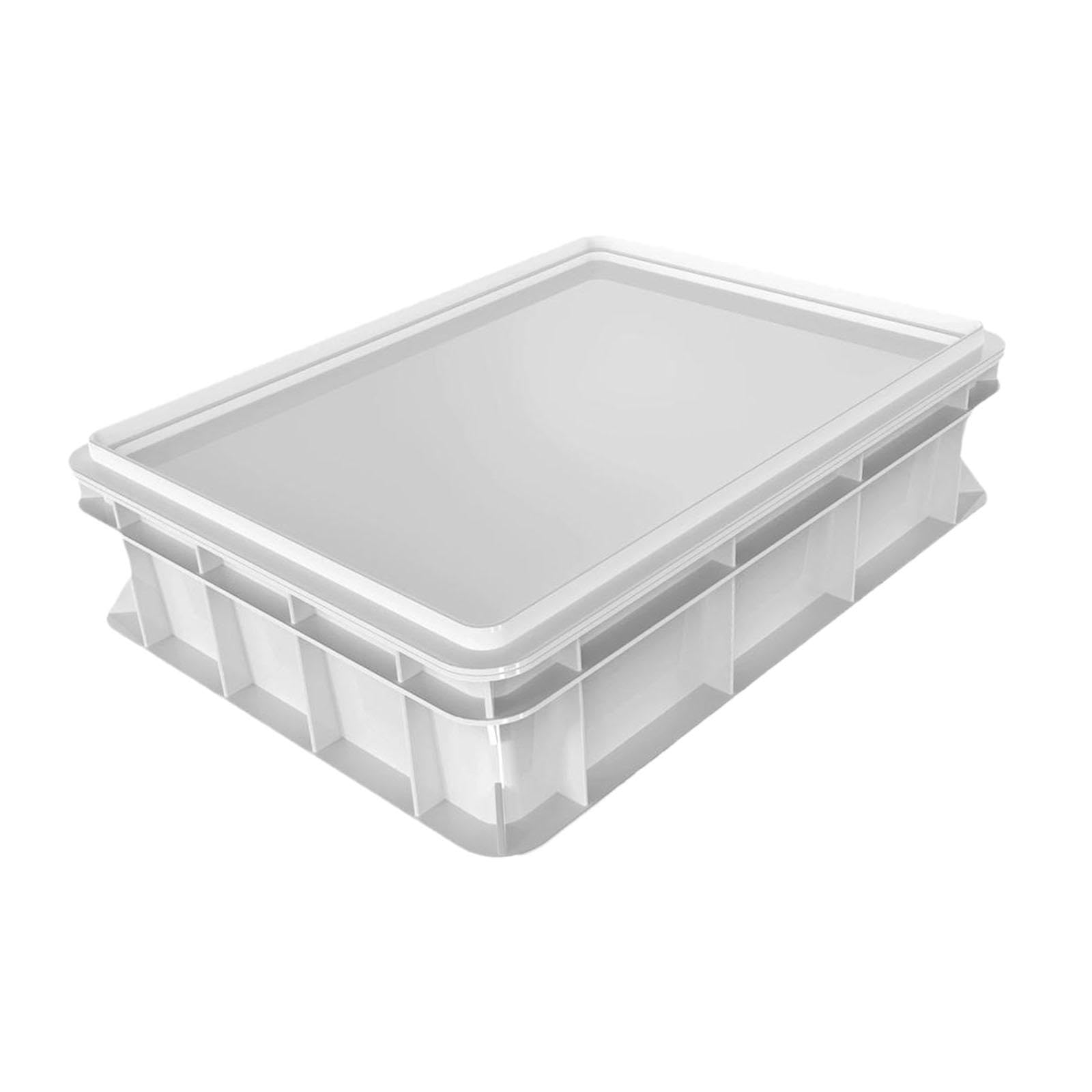 Caja para, Multiusos, para Almacenar Alimentos, Contenedor Apilable, Ideal para Restaurantes, Refrigeradores, Cocina, 60x40x7.5cm