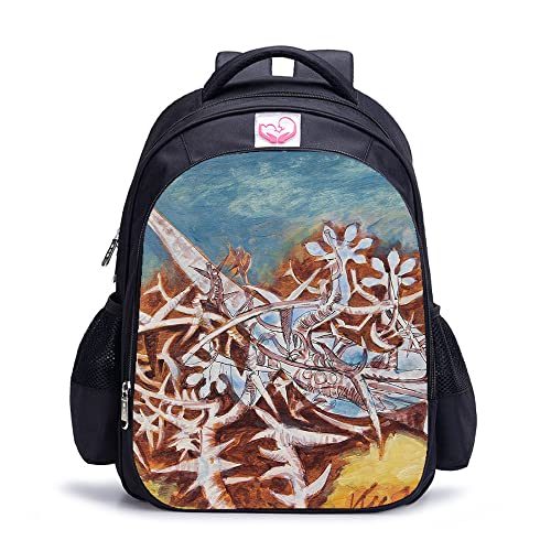 Cartable unisexe sac à dos d'école artistique grand format 16 pouces pour étudiants