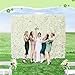 YOUMEHOME Flower Wall Backdrop Artificial Flowers - 5ftx3.74ft White Flower Wall Floral Wall Panels for Wedding Backdrop - Home Party - Baby Shower Decoration