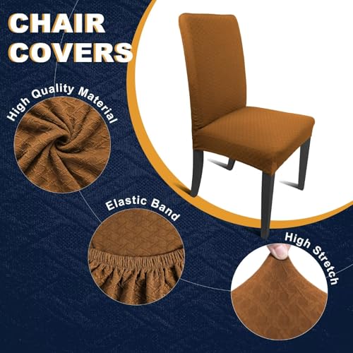 Northern Brothers Dining Room Chair Covers Set Of 6, Dining Chair Covers Stretch Removable Washable Parson Chair Slipcover For Dining Room thumb #2