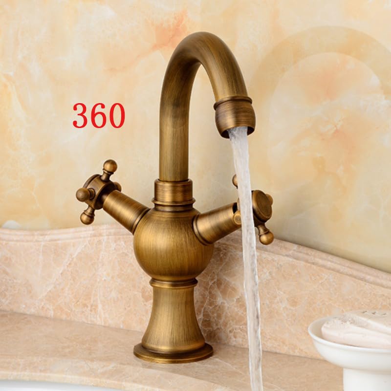 Robinet de salle de bain vintage pour vasque rétro et ancienne LWX - 6