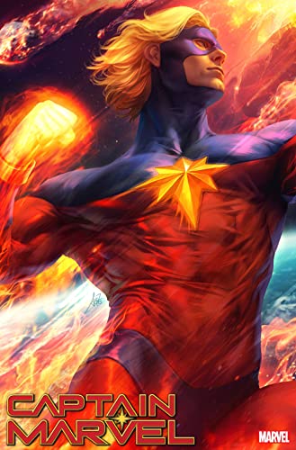 Captain Marvel 34 Stanley Artgerm Lau Variant comic Marvel con soporte Rated Comics Backer 2