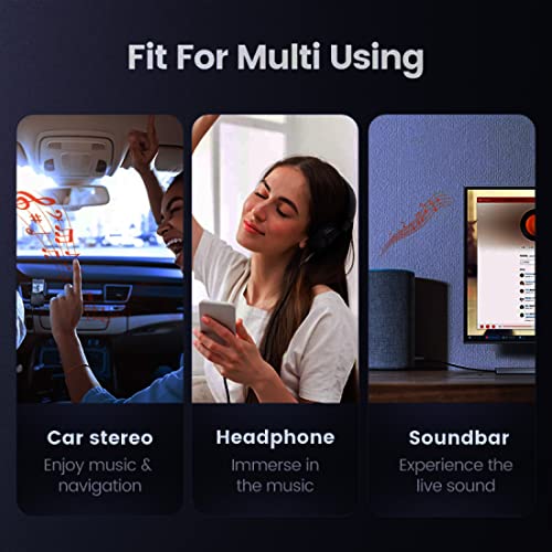 Image of C & E CNE64315 15 ft(4.5 M) 3.5mm Aux Male to Female Extension Stereo Audio Cable Grey (15 Feet /4.5 Meters) Compatible for iPhone, iPad or Smartphones, Tablets, Media Players (2 Pack)