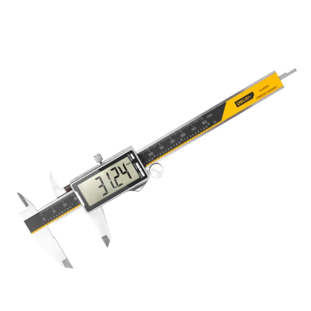 WJJ hsj Strumenti pinze Digitale elettronico del Compasso in Acciaio Inox nonio High Precision Industrial Gamma di misurazione: 0-150mm Preciso