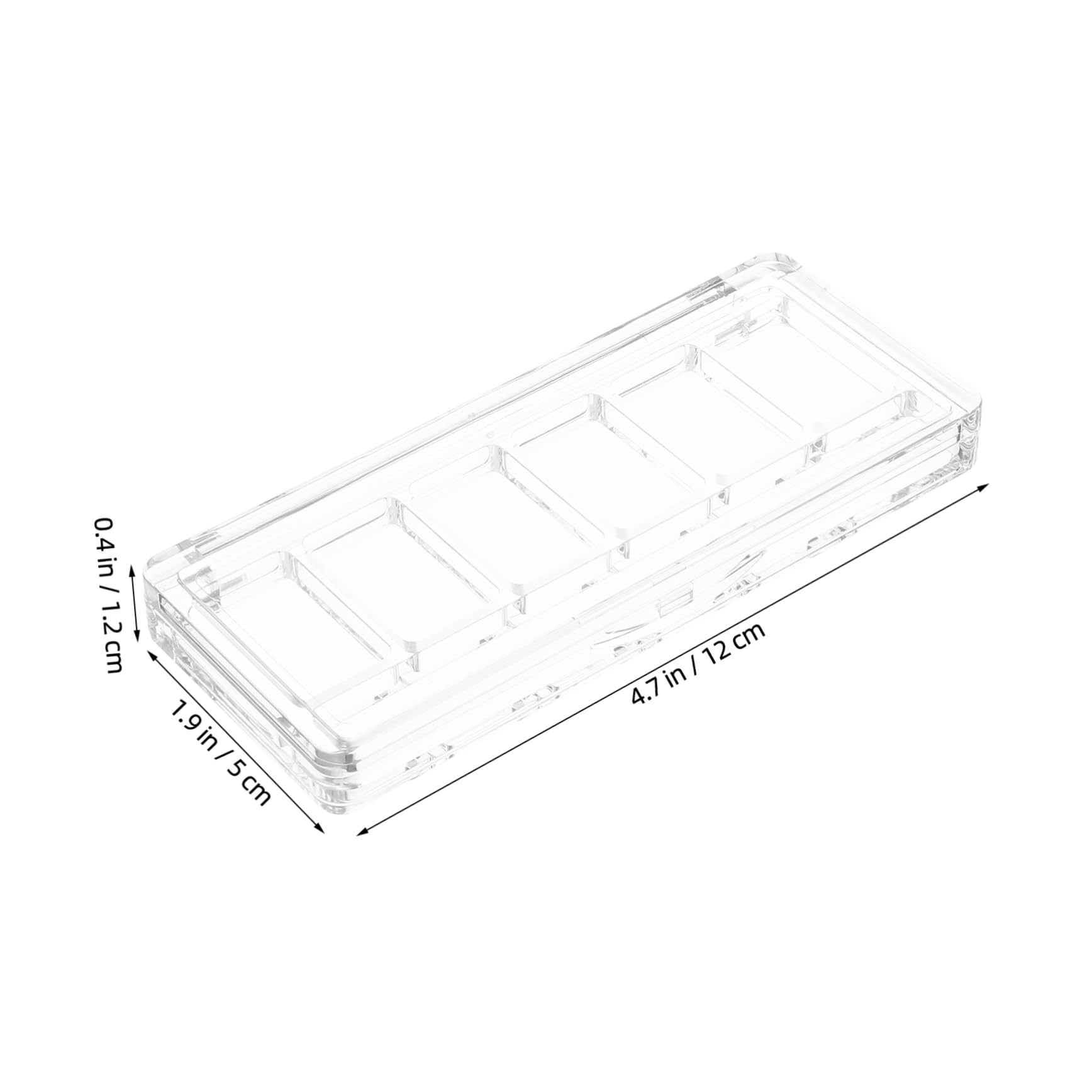 FOMIYES 6-compartment Makeup Palette Tray Eyeshadow Palette for Blush Travel Organizer