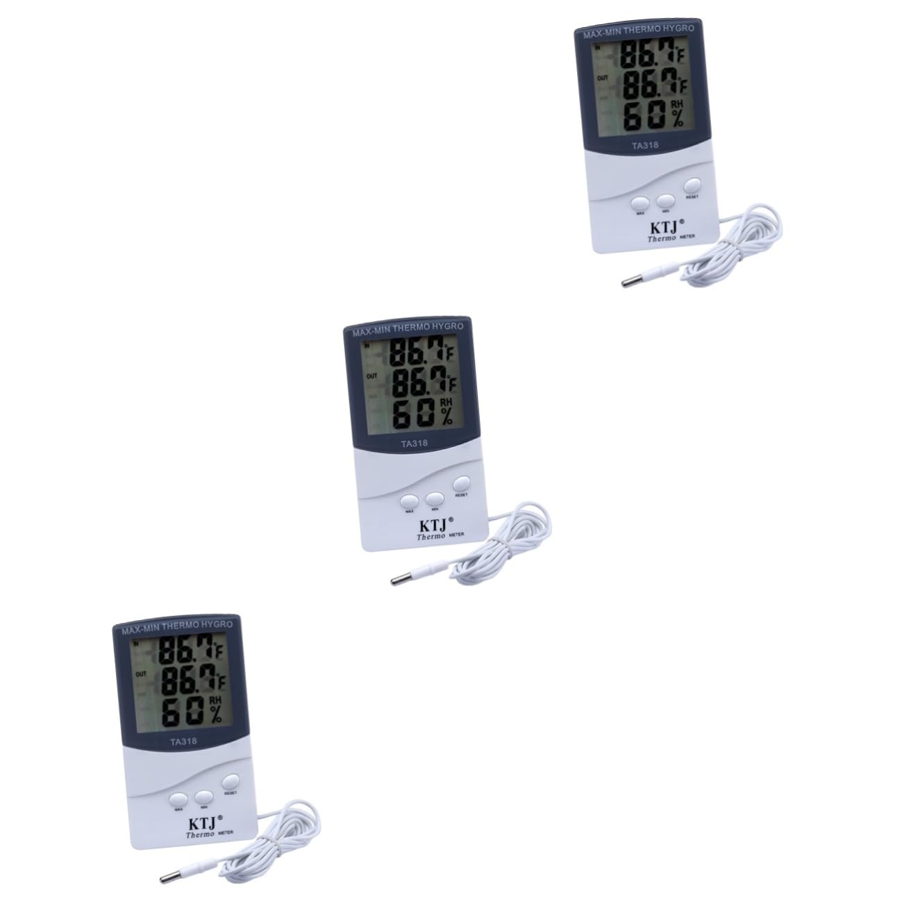 Toddmomy 3 Uds Termómetro Digital Medidor De Humedad Termómetros Termómetro Lcd Higrómetro Medidor De Temperatura Y Humedad Electrónico
