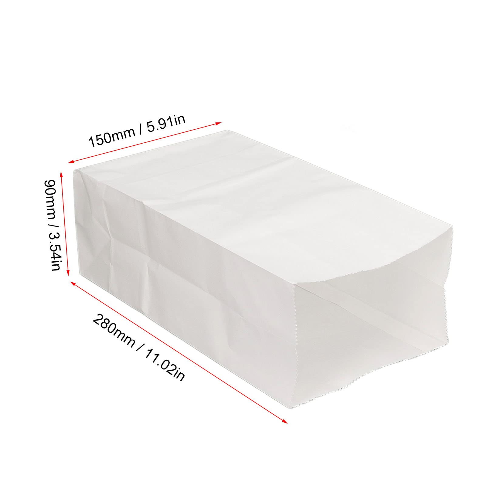 Vetbestendige papieren zakken 100 stuks premium papieren sandwichzakken 15 x 15 cm bruin kraftpapier voedselzakken voor snacks lunch bakkerijzakken