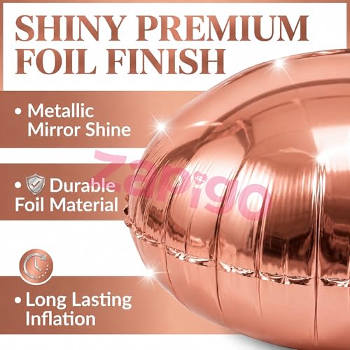 Image of Balloonistics Rose Gold 40-Inch Foil Number 6 Balloon - Fill with Helium or Air for 6th Birthday, Anniversary Party Decoration, Photo Booth Backdrop, Cake Table Decor