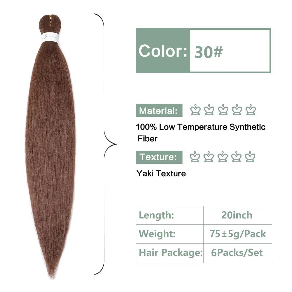 YDDM Capelli Per Treccine Africane Morado Extension Treccine Texture Yaki Easy Install per Principianti 32 Pollici 3 Pezzi Capelli Leggeri e Naturali per Box Braids, Twist e Crochet — view 249