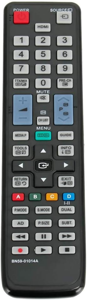 VINABTY BN59-01014A Remote Control Replacement for Samsung Smart TV LA32C530F1M LA32C530F1W LA32C530F1F LA32C550J1F LA32C550J1M LA32C550J1W LA32C630K1F LA32C630K1M