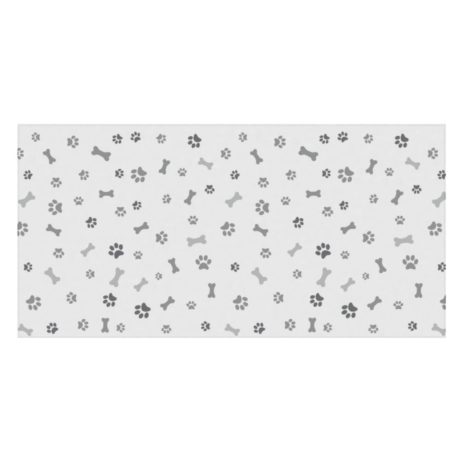 LWORZIIB Beach Towel, Dog Paw Dog Bone Bath Towel, Pool Towel Great for Gym Swimming 80 X 160cm