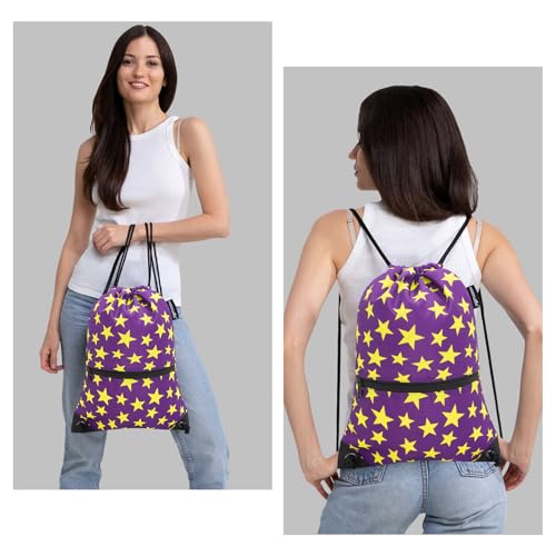 Image of HOLYLUCK Drawstring Backpack Bag Sport Gym Sackpack