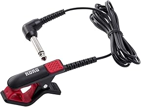 KORG CM-300 BKRD Contact Microphone for Tuner, Black Red