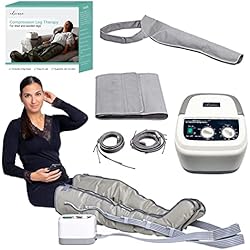 Maquina Para Sacar Abdomen Edicare, Presoterapia para Casa, para Piernas y Pies Cansados, 6 Valvulas, Favorece una Mejor Circulación, Drenaje Linfático, Fácil Uso, Eficacia Profesional (Dispositivo, Perneras, Faja y Brazo)