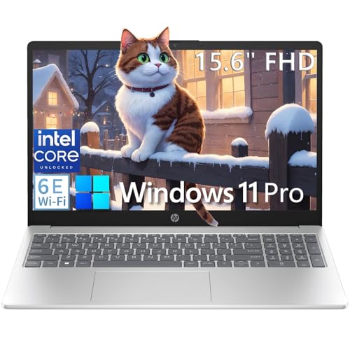 HP 15.6" FHD Laptop Computer for Home Business Student, Intel Pro...