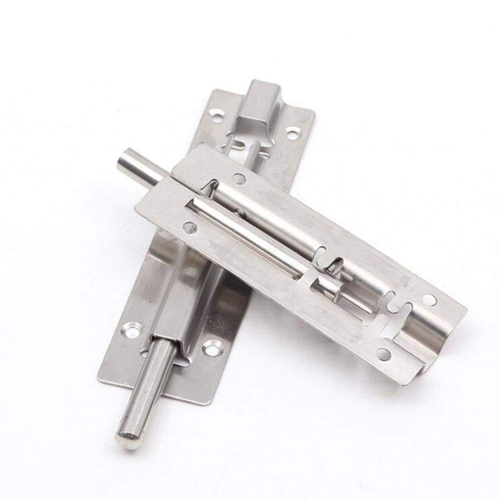 Pestillo para cerradura de puerta, Cerradura de perno puerta corredera for muebles ventana baño, inodoro, 4 pulgadas, 5 y 8(5 inch)