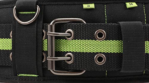 Padded Tool Belt W/ 5-Inch Back Support | Adjustable Waist 28" - 48" 1000D Ballistic Material | Lightweight Comfortable & Strong Durable | Hd Contractor Grade Pouch Apron For Electrician, Construction #TOP4