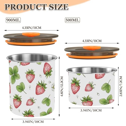 Contenedor hermético acero inoxidable 900 ml miniatura 2