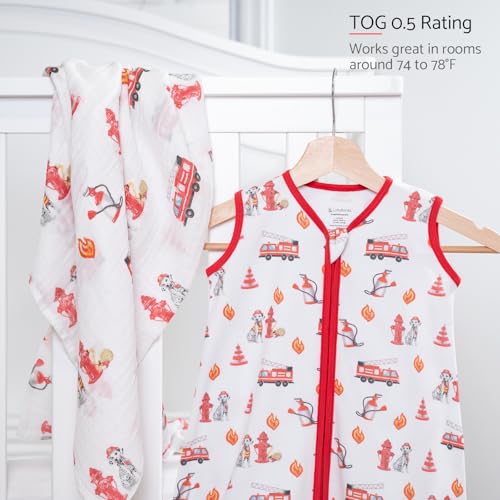 Image of LollyBanks Sleep Sack, 100% Cotton Neutral Baby Sacks, 0.5 TOG Sleep Sacks Lightweight with 2-Way Zipper
