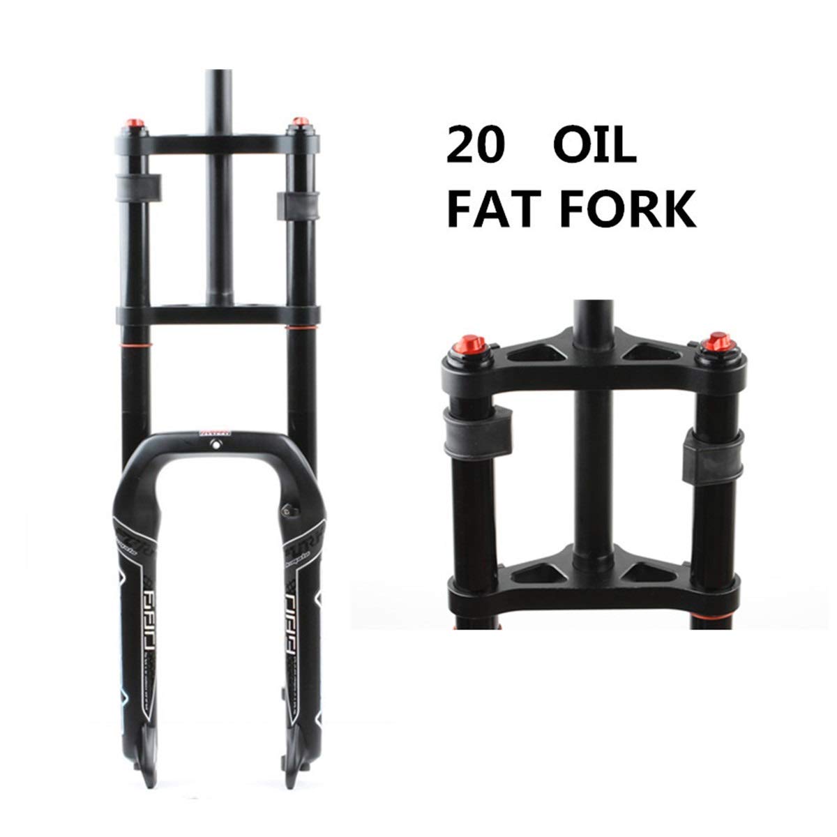 Skuter śnieżny/ATV Fat Widelec Zawieszenie Powietrza/Olej Podwójne Ramię Przednie 20 * 4.0 Szerokość 135MM 1-1/8 cala Kontrola Podróży 140MM QR