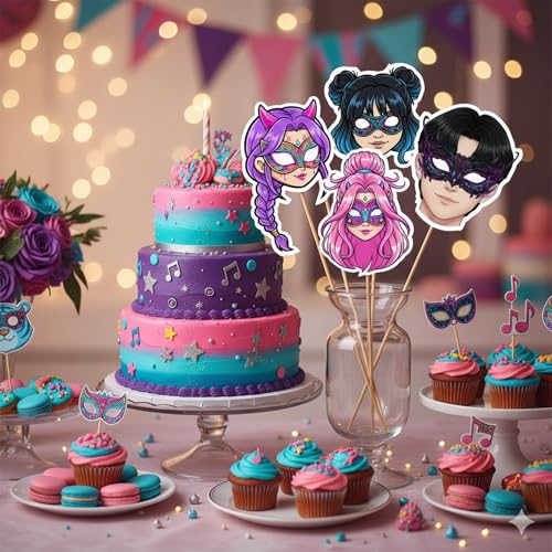 Image of Wanna Party Kpop Demon Hunters Birthday Decoration- Pack of 5 Kpop Party Props for Boys & Girls