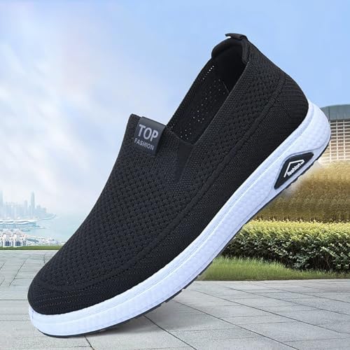 Chaussures de course pour homme confortables et baskets de jogging légères en maille - 6