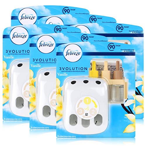 Preisvergleich Produktbild Febreze 3Volution Duftstecker & Nachfüllflakon Vanille (6er Pack)