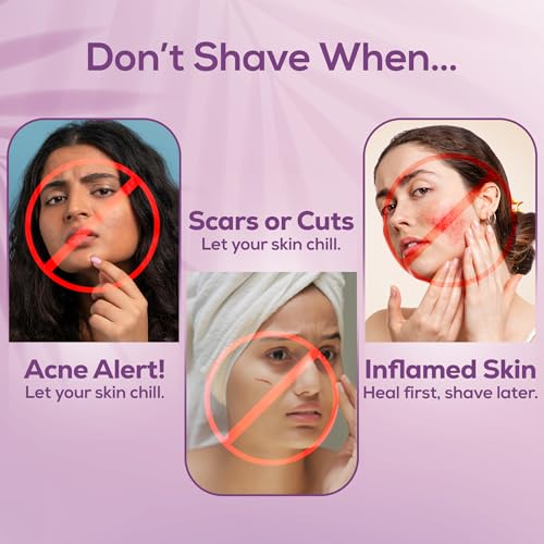 Image of Evereve Reusable Face Razor for Women, Pack of 3, Instant Smooth and Painless Hair Removal, Ideal for Eyebrows, Upper Lip, Chin, Peach Fuzz, Forehead, Sideburns, Dermaplaning Tool, For All Skin Types