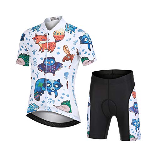 Maillot de cyclisme manches courtes enfant short respirant VTT