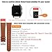 Abanen for Garmin Vivoactive 5/ Venu Sq/Venu 2 Plus Watch Band,20mm Genuine Leather Quick Release Wristband Strap for Garmin Vivomove Sport, Vivoactive 3 (Brown)