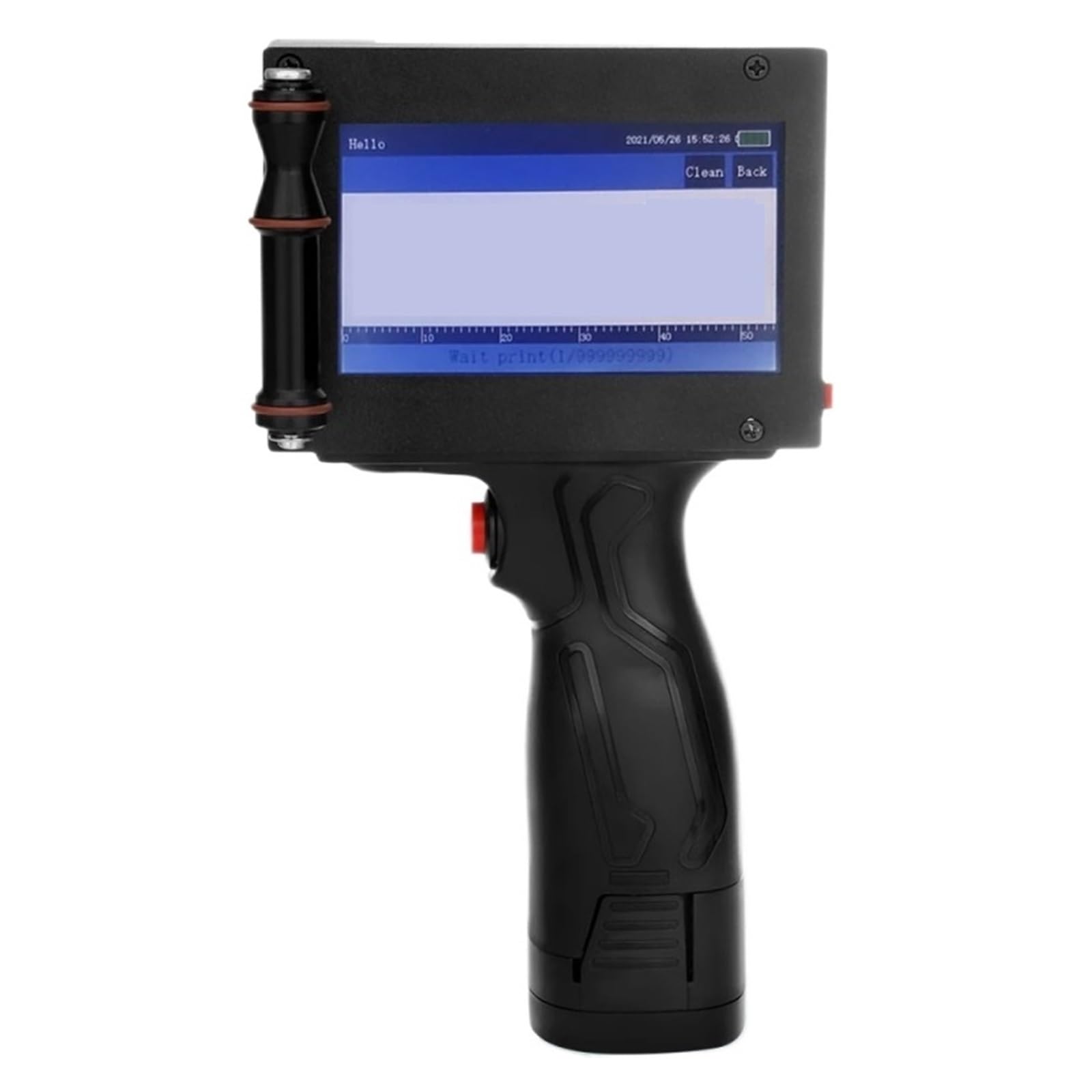 Trdewr One Color 12.7Mm Label Printer Height Qr Bar Batch Code Date Number Logo Expiry Hd 4.3Inch Touch Screen Handheld Inkjet The Weld Is Strong