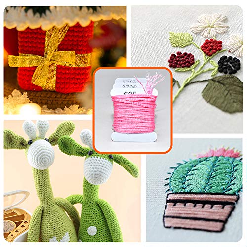 Embroidery Floss Cross Stitch Cotton Threads Bracelet String With Organizer Storage Cross Stitch Tools Embroidery Kit For Beginners Cross Stitch/Friendship Bracelets/Tassels/Crafts (50 Color) #TOP4