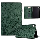 Bxithnr® Funda para Lenovo Tab M10 HD (2nd Gen) 10.1'' Tablet Ultra Slim PU Premium Protectora Carcasa TB-X306F/TB-X306X con Función de Soporte y Ranura para Tarjetas - Verde
