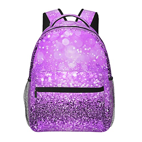 Sac à dos de voyage violet brillant pour les sorties des filles